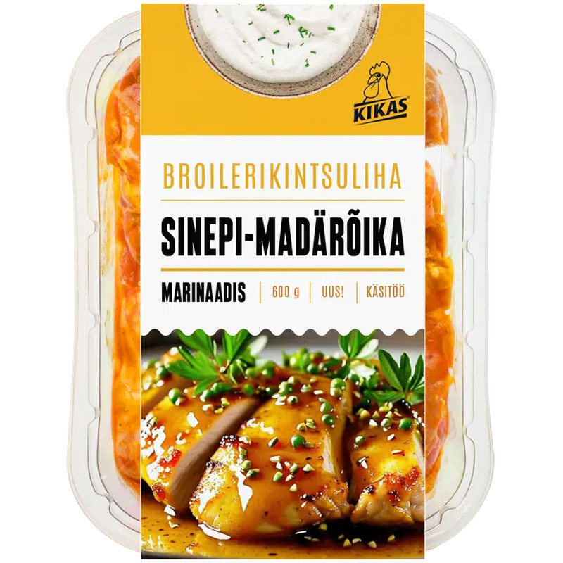 Kikas Broilerikintsuliha sinepi-mädarõika marinaadis 600g Kikas
