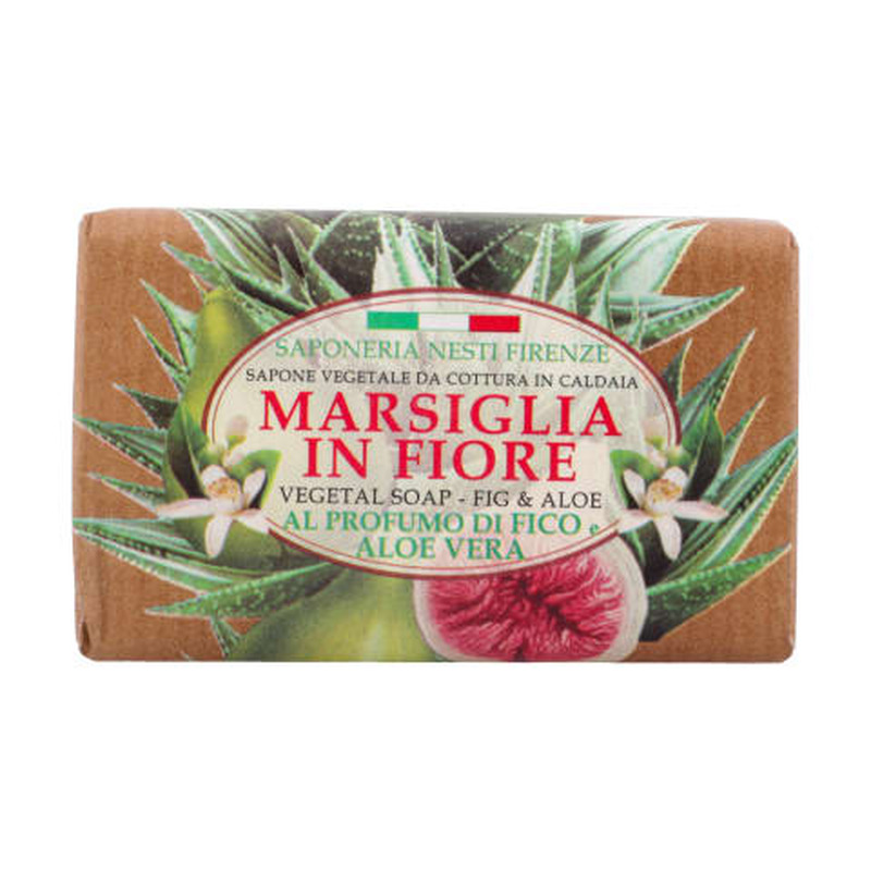 Seep Saponeria Nesti marsiglia in fiore fig & aloe 125g
