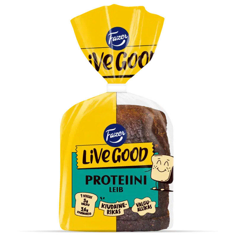 Fazer Live Good Proteiinileib 300 g