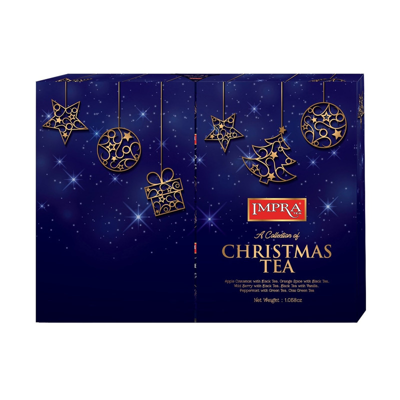 IMPRA Musta tee assortii Christmas 6x5x2g (niidiga)