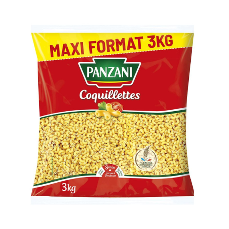 Väikesed sarvekesed Coquillette Panzani 3kg