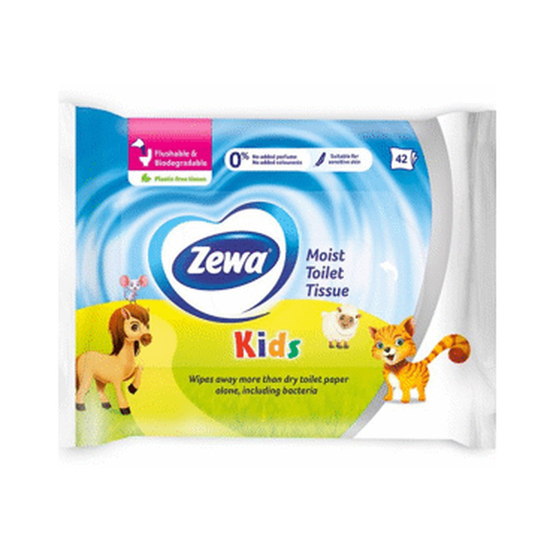 Niisk.tualettpaberid ZEWA Kids 42tk