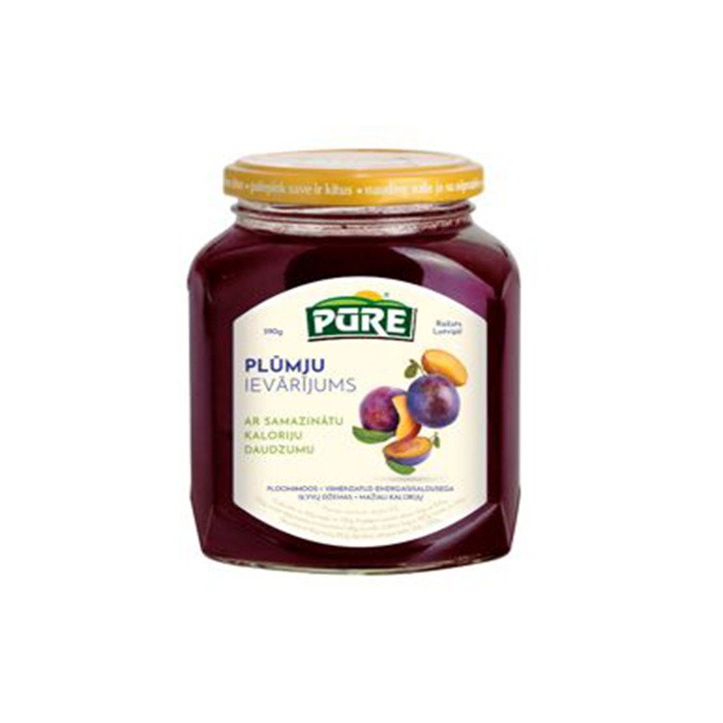 Ploomimoos PURE Madala Kalorisisaldusega 390g