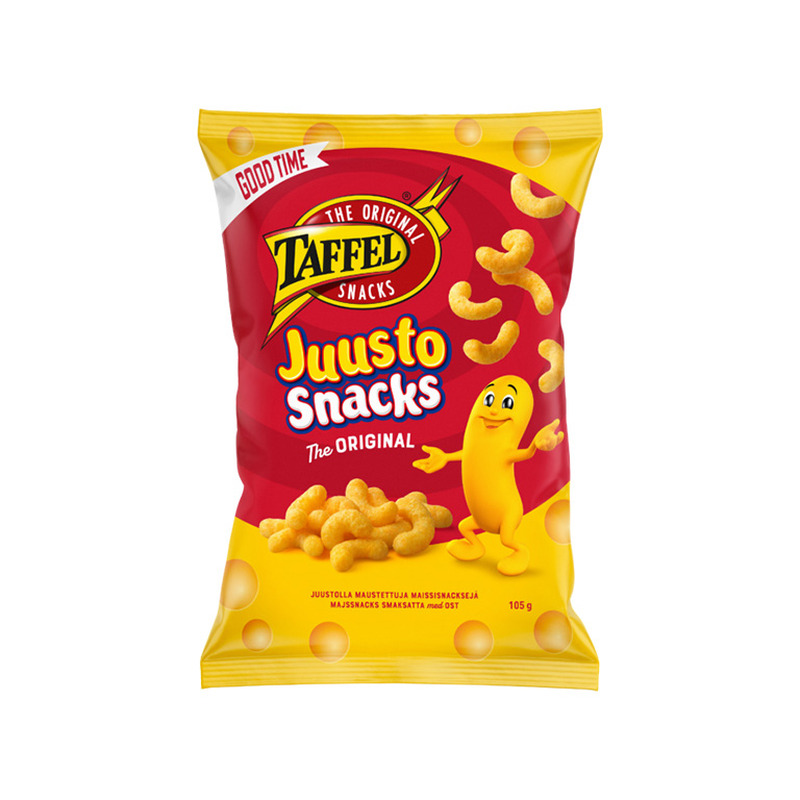 Taffel Juustosnacks juustumaitselised maisisnäkid 105g
