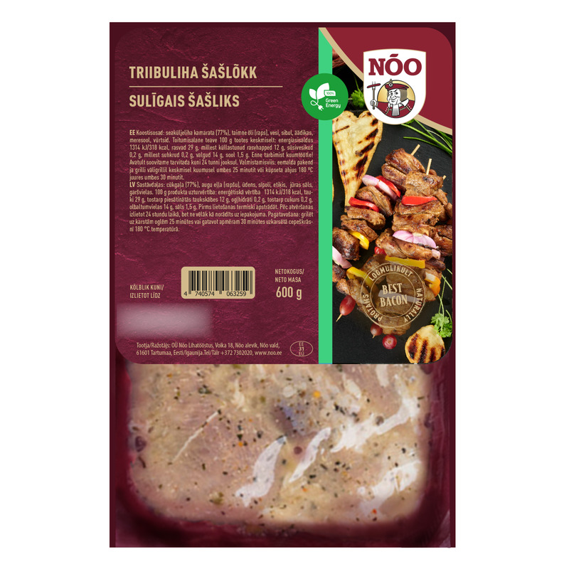 NÕO Triibuliha šašlõkk 600g