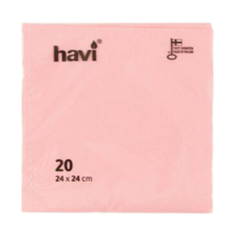 Salvrätik 24cm 20 tk, roosa