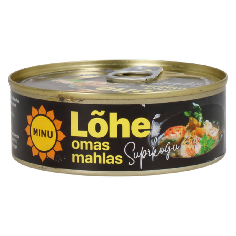 Lõhe omas mahlas supikogu Minu 240g/168g