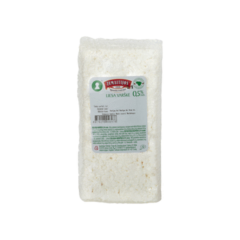 Kohupiim 0.5% ZEMAITIJOS poolrasvane,kg