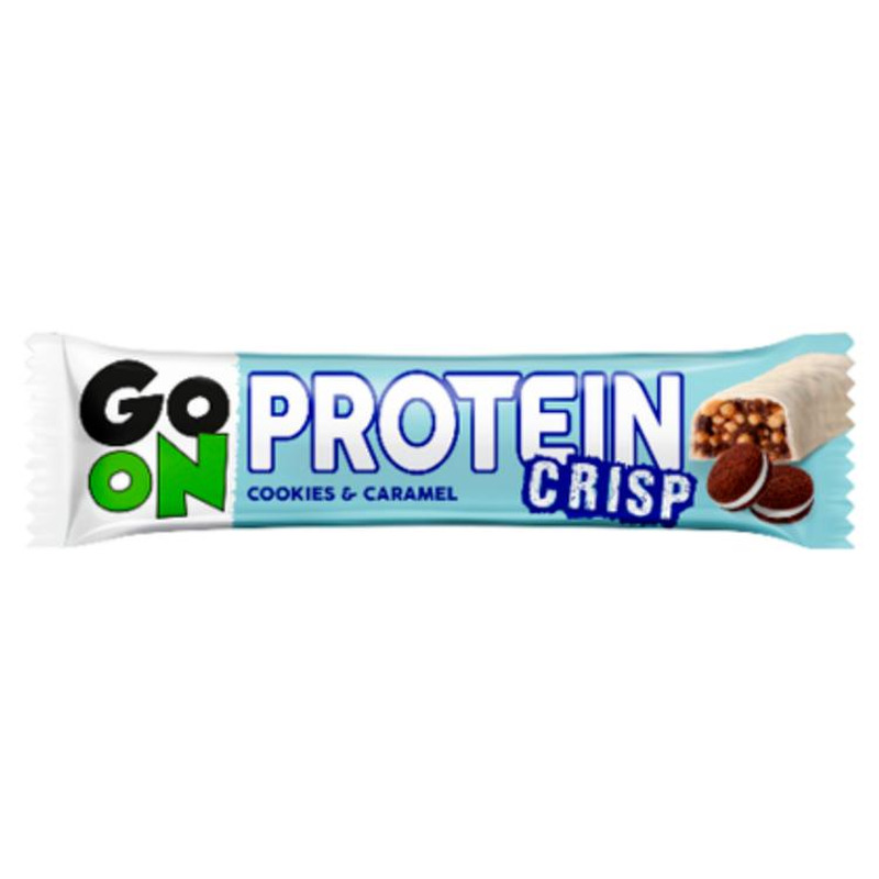 Protein Crisp küpsise-karamelli proteiinibatoon, GO ON, 50 g