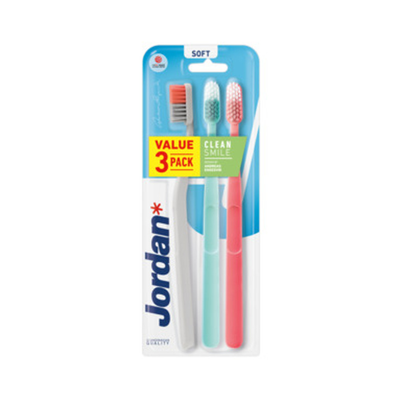 Hambahari Clean Smile Soft, JORDAN, 3 tk