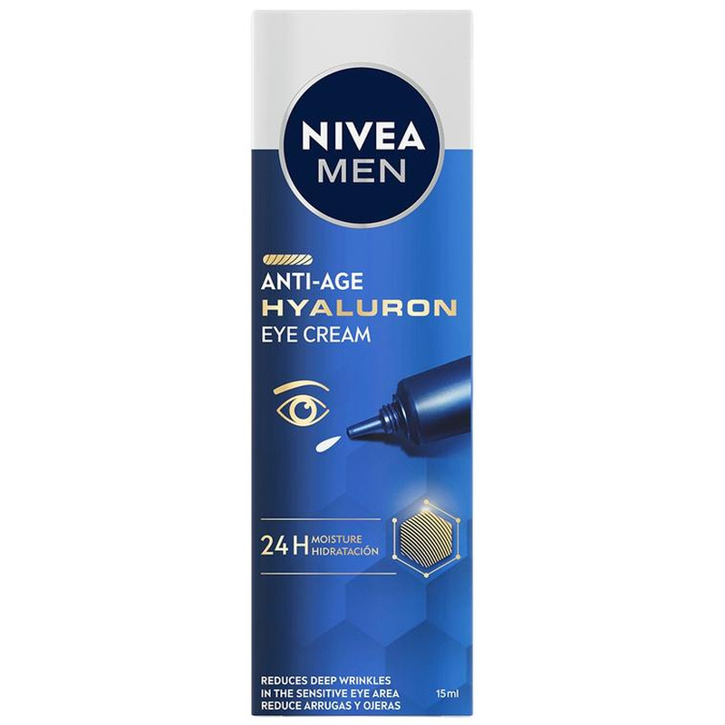 Silmaümbruskreem Hyaluron, NIVEA MEN, 15ml