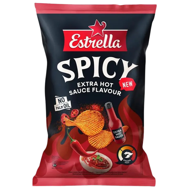 Estrella kartulikrõpsud Vürtsika kastme maitseliseline 115g