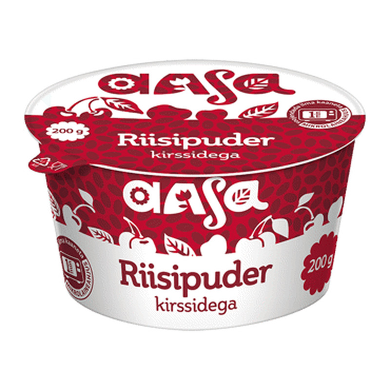 Riisipuder kirssidega AASA 6% 200g