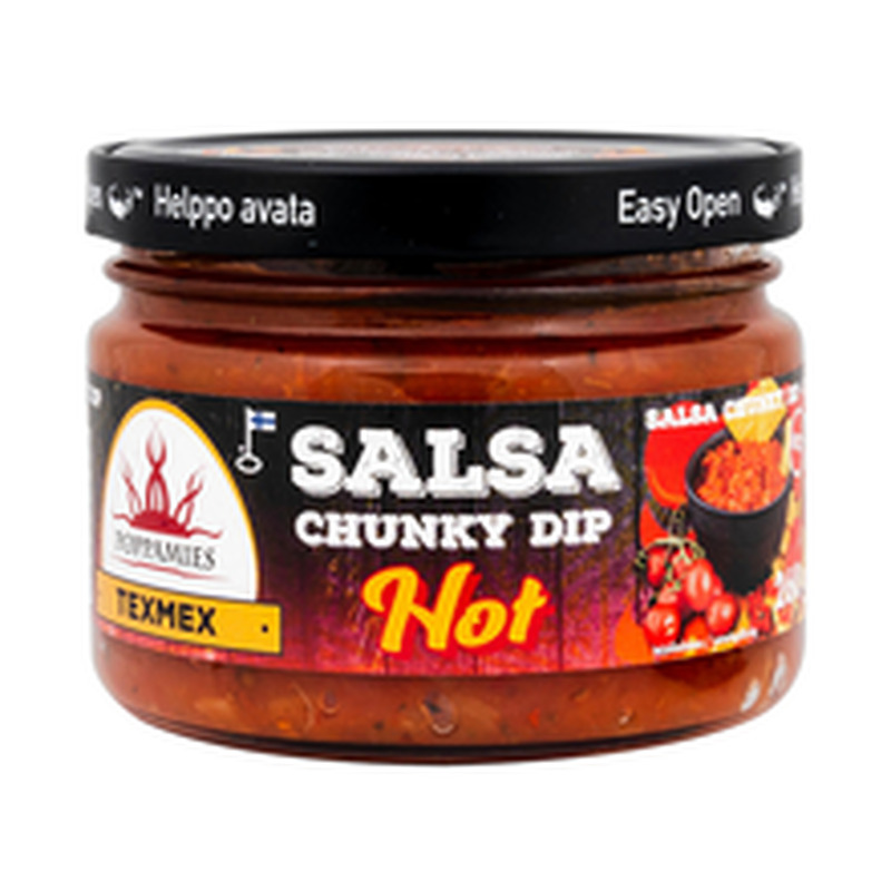 Poppamies Texmex Chunky Dip Hot salsakaste 260 g