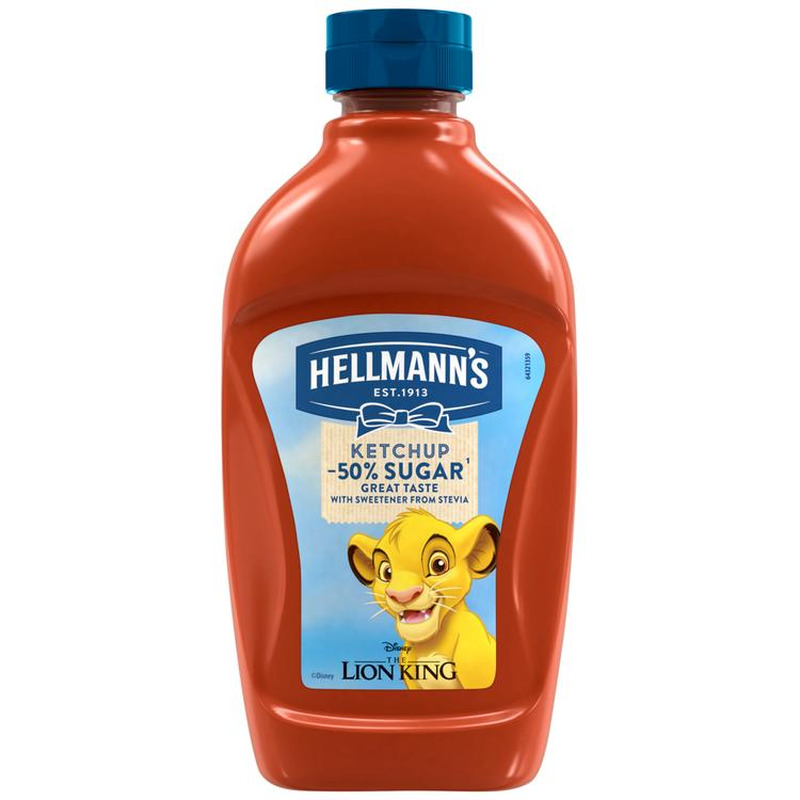 Ketšup 50%vähem suhkrut, HELLMANN'S,