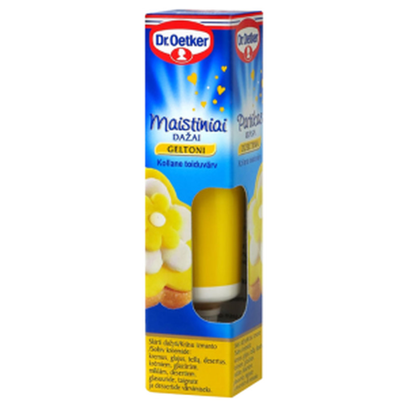 Geeltoiduvärv kollane, DR.OETKER, 10 g