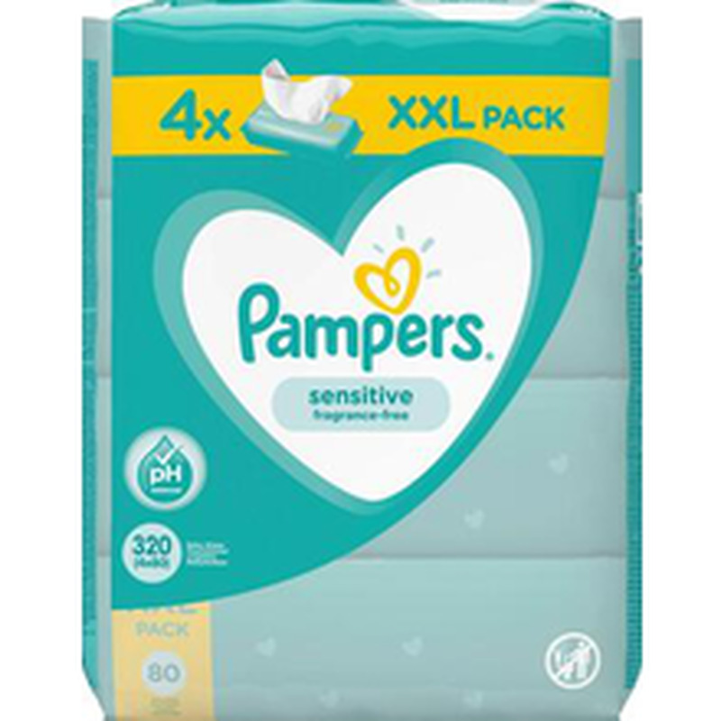 Pampers Sensitive niisked salvrätikud 320 tk