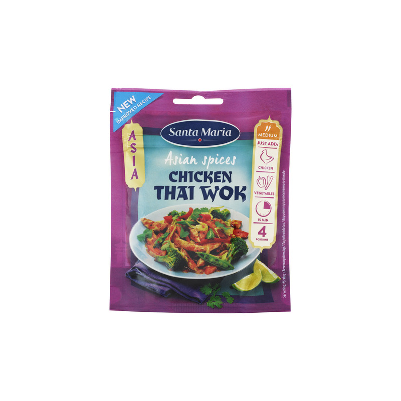 KAST 12tk! Santa Maria Chicken Thai Wok maitseainesegu 30g