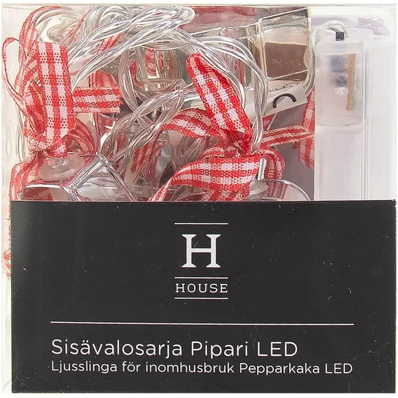 Valguskett Piparkoogid 10LED, patareid 3xAA(ei sisaldu)