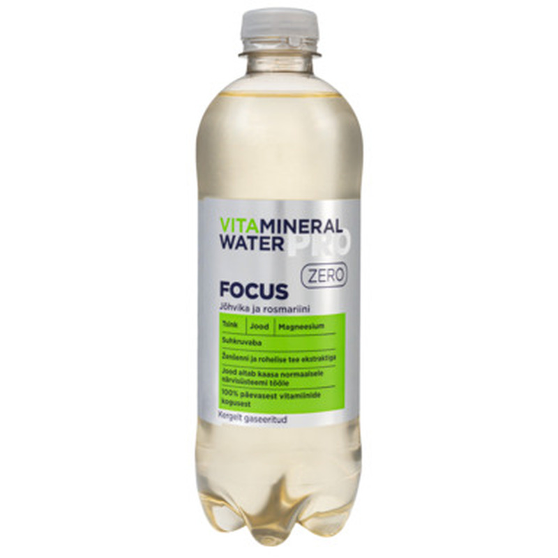 Vitamiinivesi Pro Focus, suhkruvaba, VITAMINERAL, 500 ml