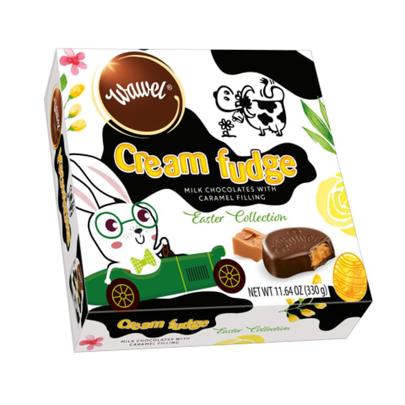 Šokolaadikompvekid karamelli täidisega Wawel Cream Fudge 330g