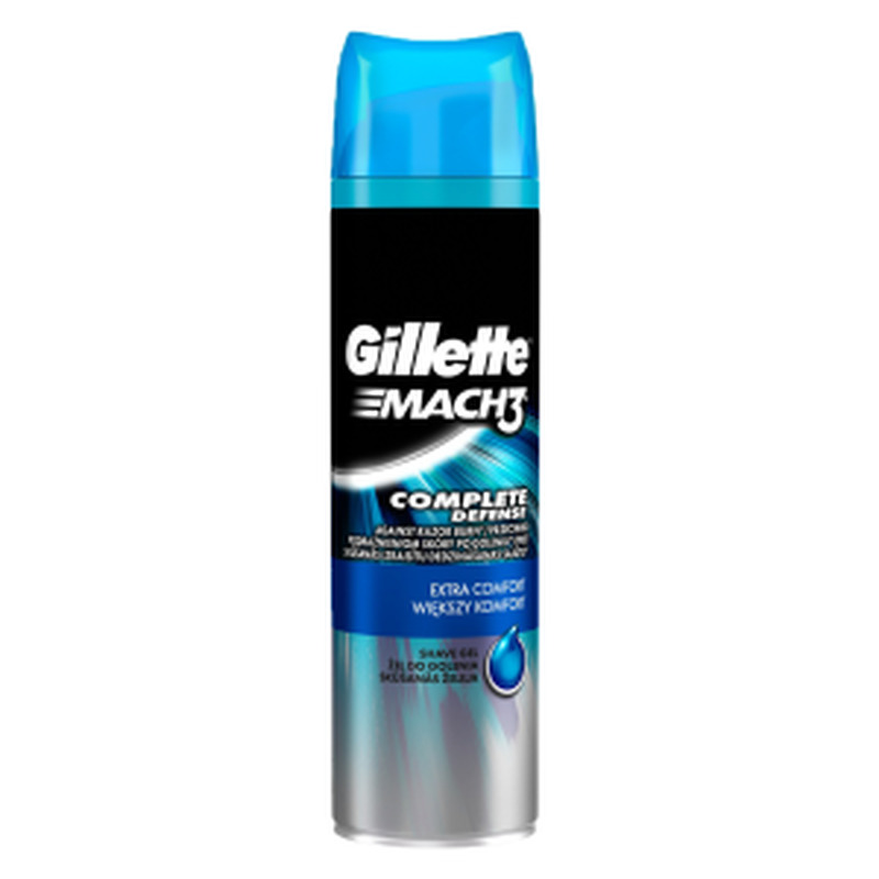 Raseerimisgeel Mach3 Irritation Defence, GILLETTE, 200 ml