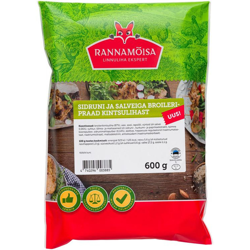 Rannamõisa Sidrun-Salvei Broileripraad 600G
