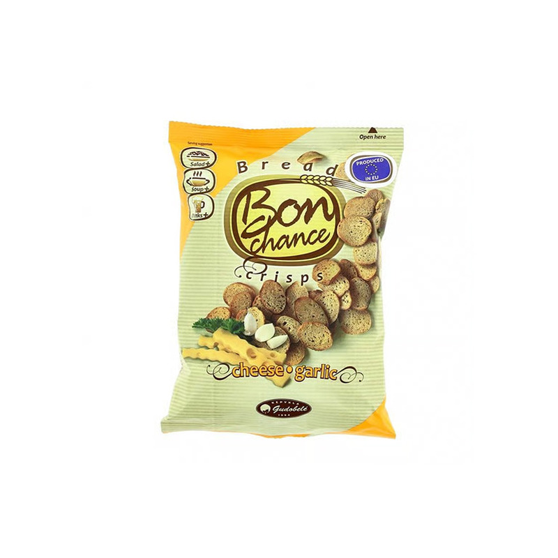 Leivakrõpsud juustu- küüslaugu BON CHANCE 120 g