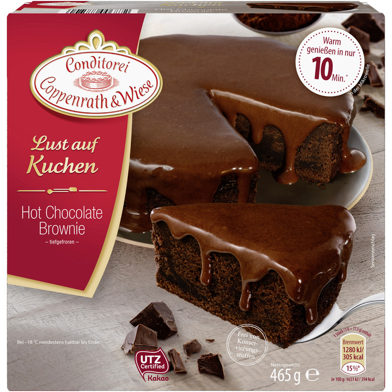 COPPENRATH & WIESE Brownie šokolaadiglasuuriga 465g(külmut.)