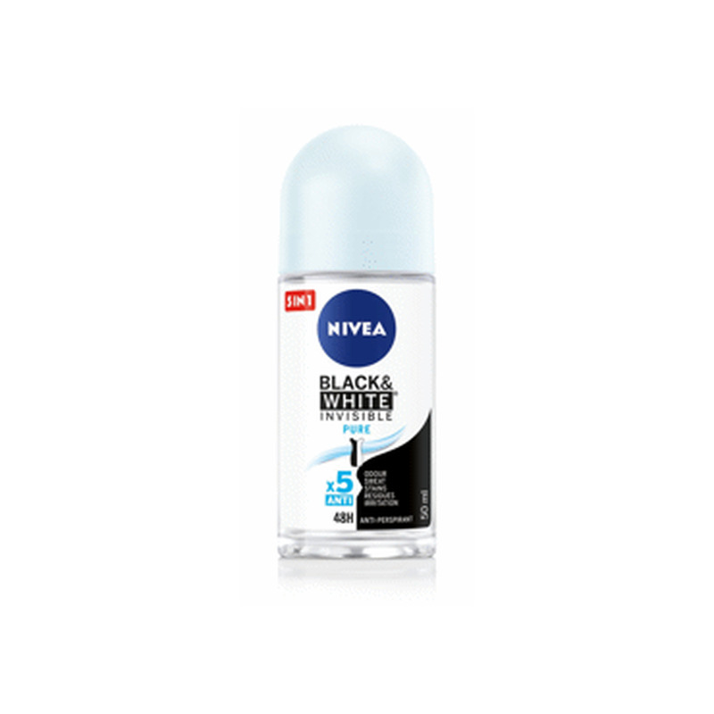 Rulldeo.NIVEA Inv.Black&White Pure 50ml
