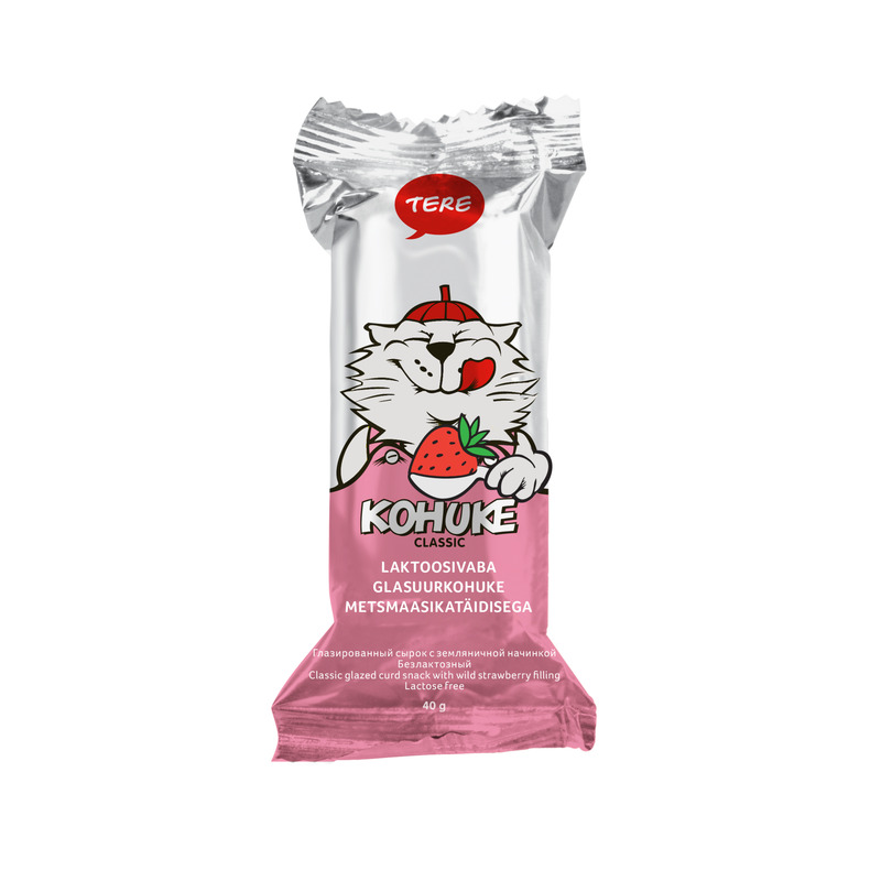 TERE Kohuke metsmaasika 40g(laktoosivaba)