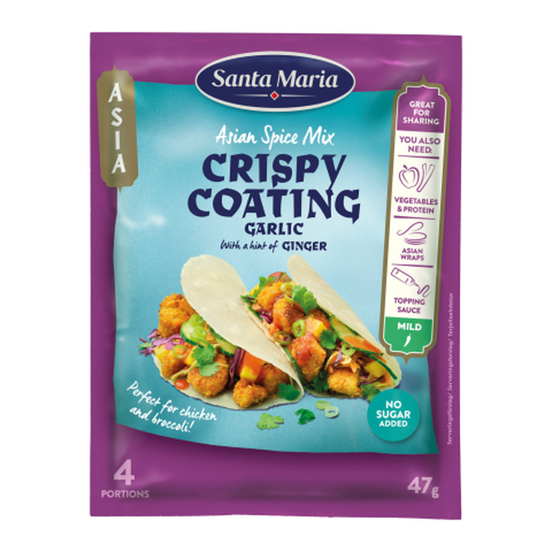 Küüslaugu- ja ingverimaitseline paneeringusegu Santa Maria 47g