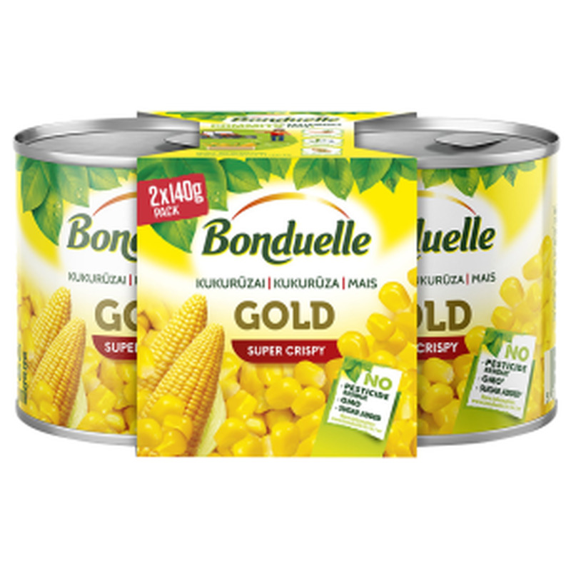 Mais duopakk, BONDUELLE, 280 g neto