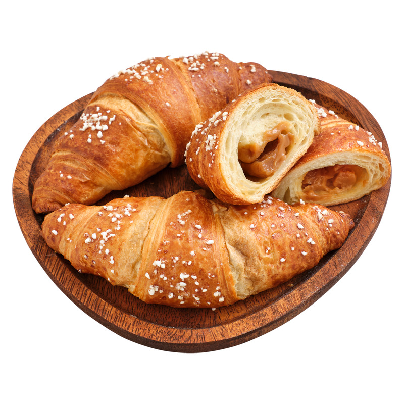 Croissant karamellitäidisega