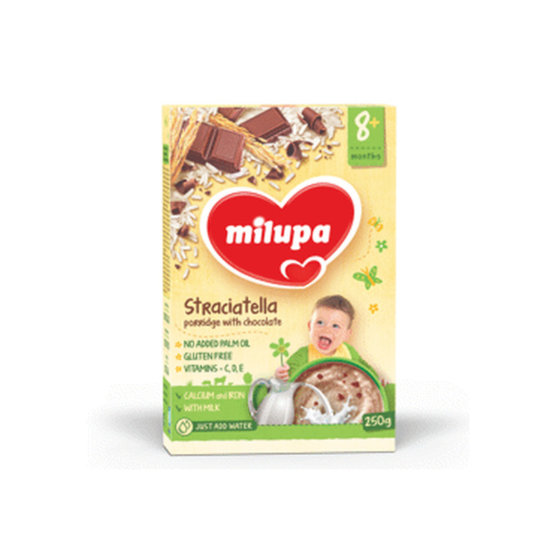 Piimapuder šokolaaditük. MILUPA 250g,8k