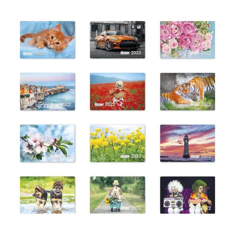 Taskukalender, TIMER, 95x65mm