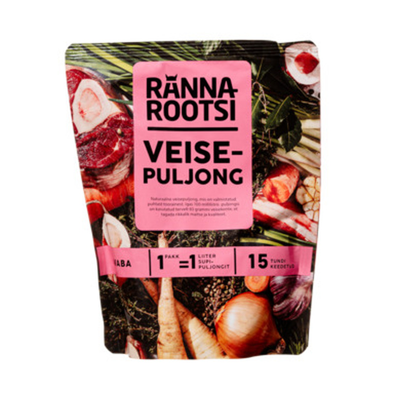 RANNAROOTSI Veisepuljong 350ml (doy pack)