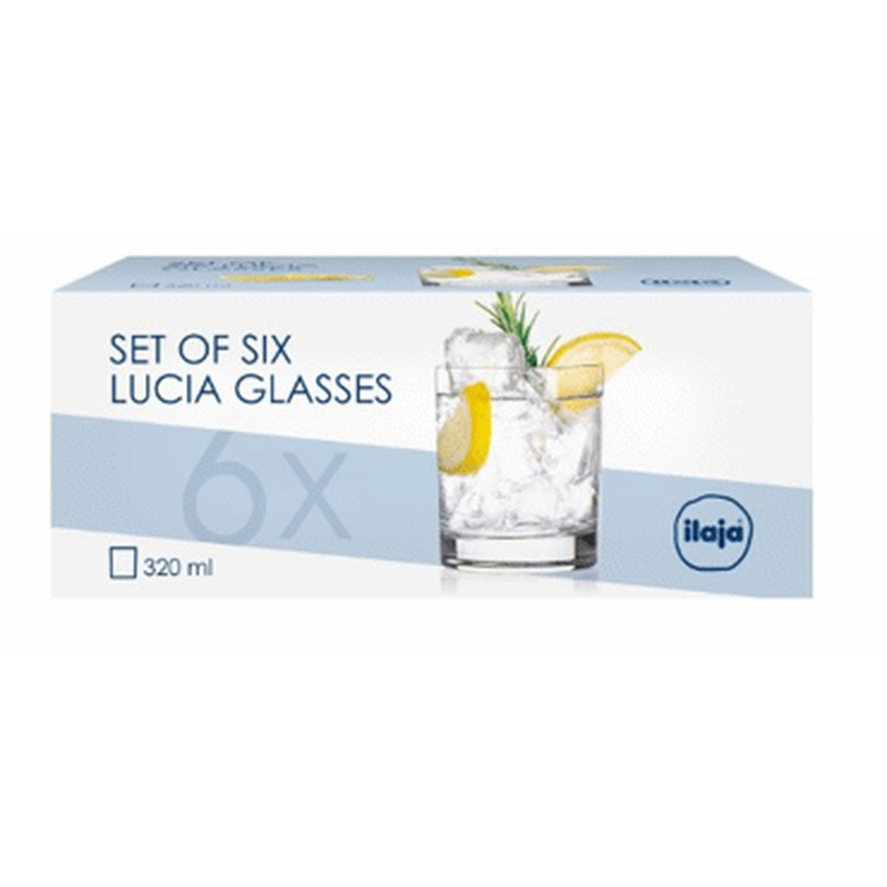 Klaasist klaas ILAJA Lucia 320ml 6tk