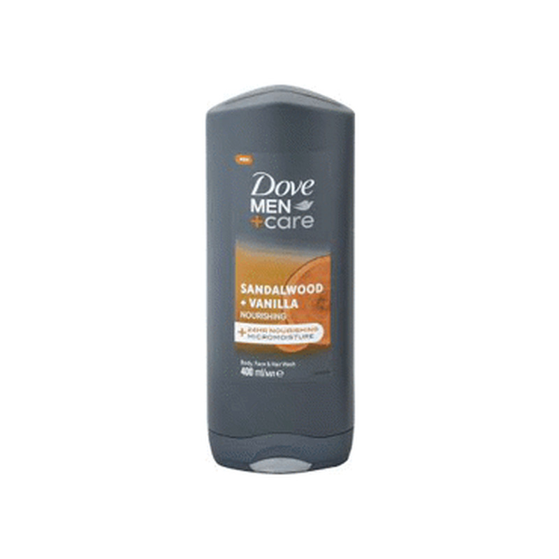 Dušigeel DOVE Men Sandalwood+Van 400ml