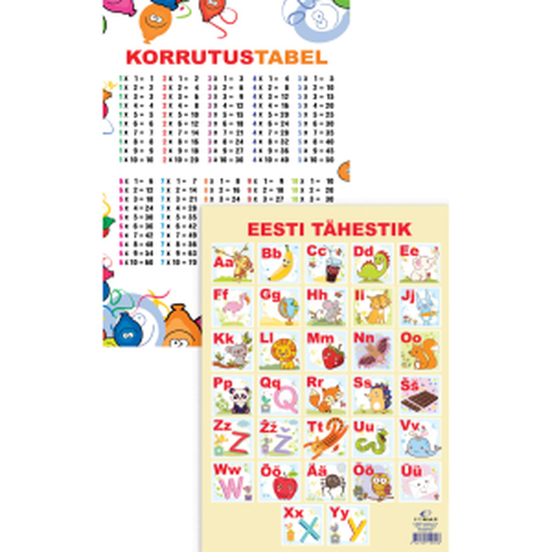 Eesti tähestik/korrutamine A4 EOMAP