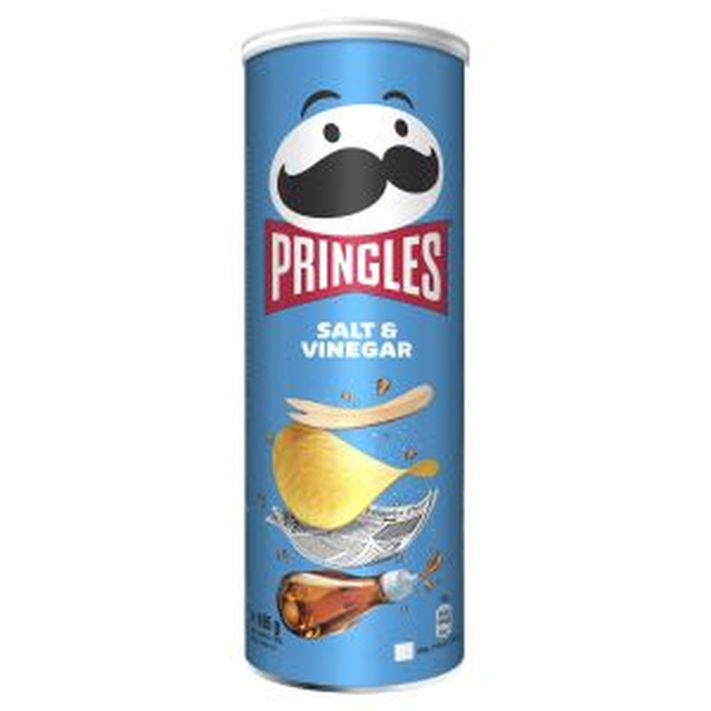Kartulikrõpsud soola ja äädika, PRINGLES, 165 g