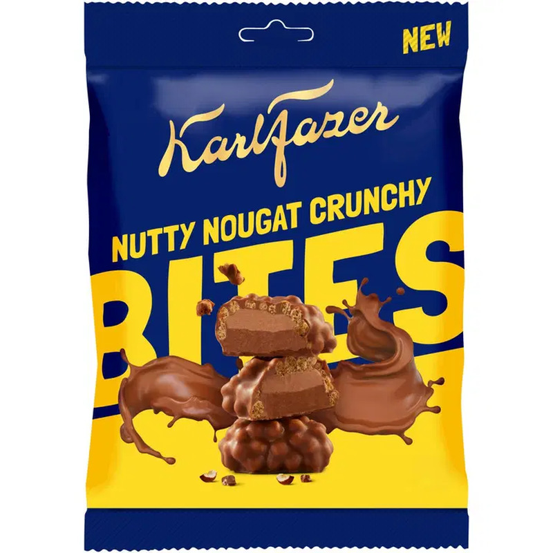 Fazer pähklised nougat-täidisega krõbedad ampsud 94g