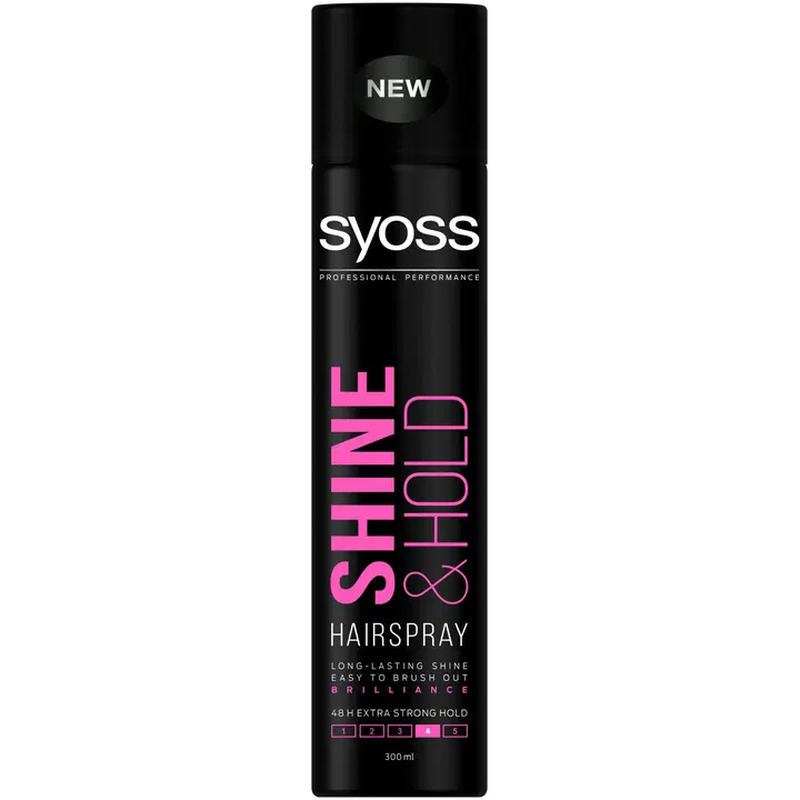 Juukselakk Shine&Hold, SYOSS, 300 ml