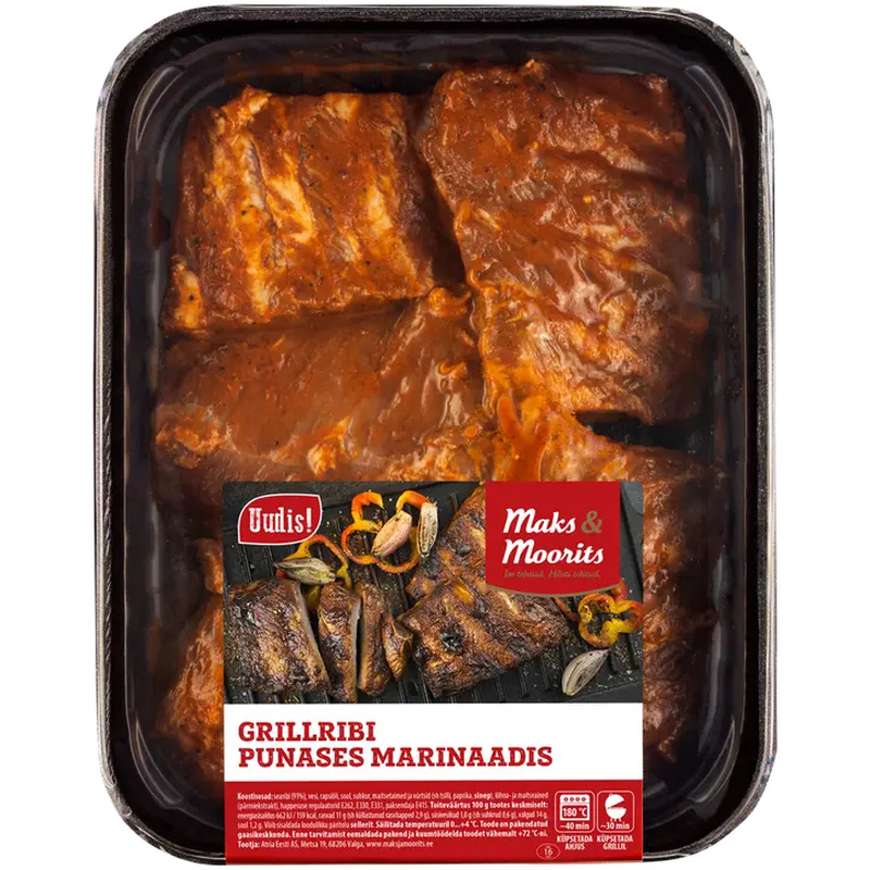 Grillribi punases marinaadis, MAKS&MOORITS, kg