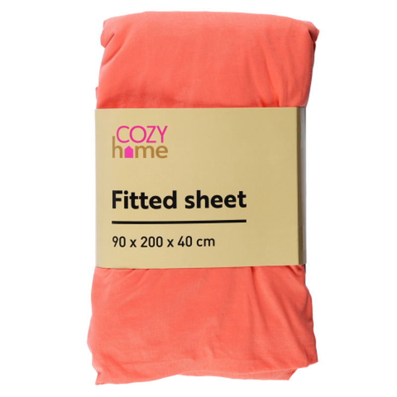 Kummiga voodilina Cozy home 90x200x40cm SS25