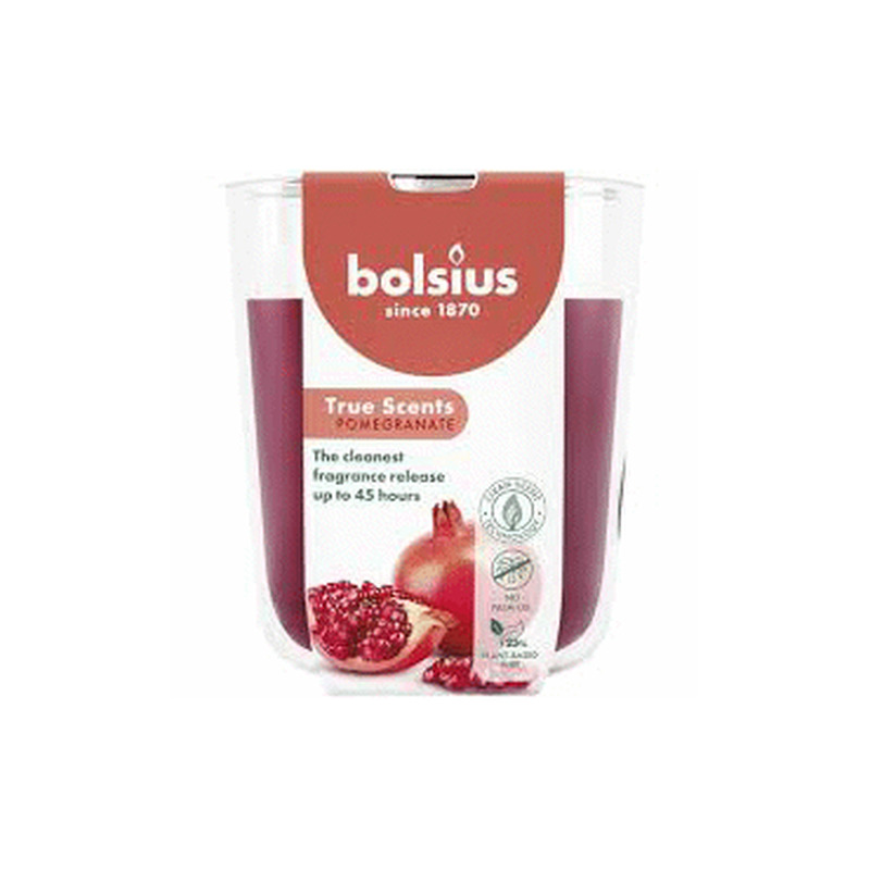 Küünal klaasis BOLSIUS pomegr. 9.7x8.5cm