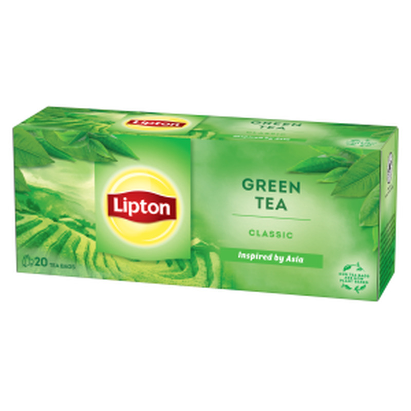 Roheline tee Classic niidiga kotis 20pk, LIPTON, 33 g