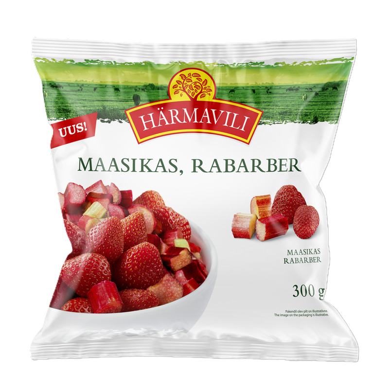 Maasikas-rabarber, HÄRMAVILI, 300g