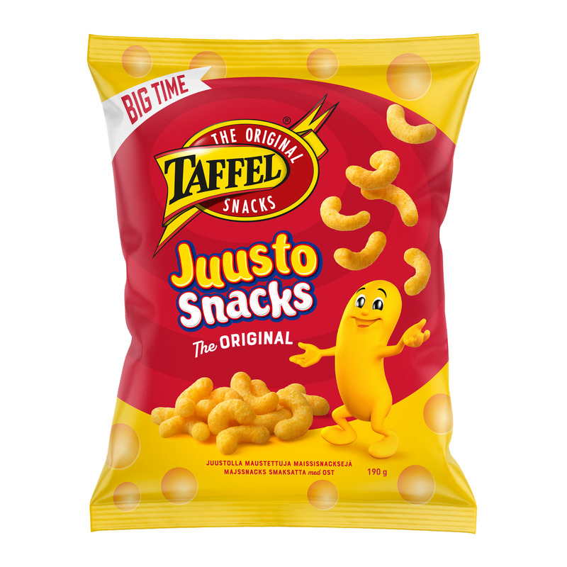 Taffel Juustosnacks juustumaitselised maisisnäkid 190g