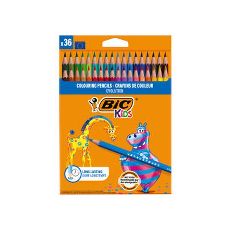 Värvipliiatsid BIC Kids 36 värvi